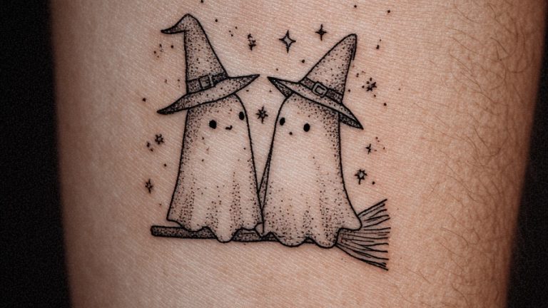 14 Adorable Matching Ghost Tattoos for Every Duo