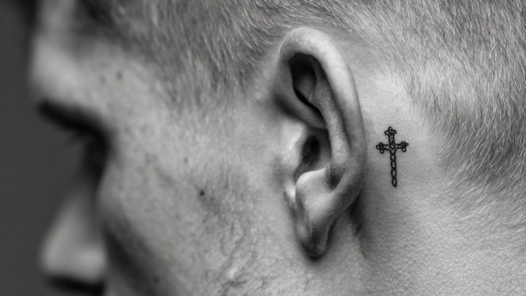 15 Discrete Behind the Ear Tattoo Concepts for Men