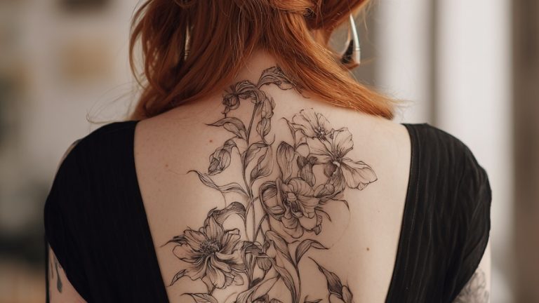17 Feminine Back Tattoo Ideas for Women